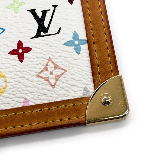 AUTH EUC Louis Vuitton Murakami Multicolor Cles Key Pouch/ Card Case/ Coin Purse - Picture 10 of 12